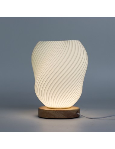 Lampe New Wave USB - 3 niveaux - Coquille torsadée 18×13×17 cm