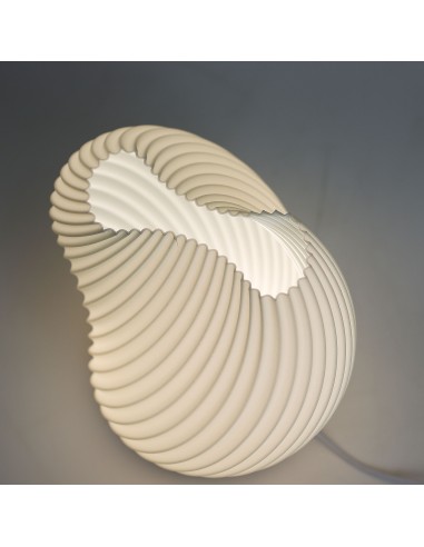 Lampe New Wave USB - 3 niveaux - Coquille torsadée 18×13×17 cm
