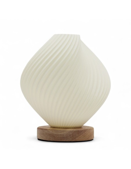 Lampe New Wave USB - 3 niveaux - Coquille torsadée 18×13×17 cm