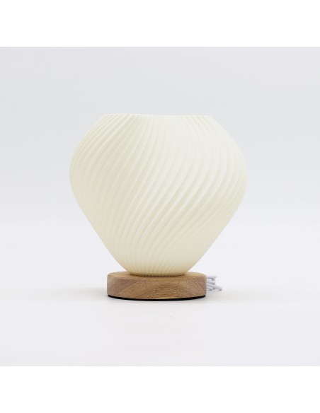 Lampe New Wave USB - 3 niveaux - Coquille torsadée 18×13×17 cm