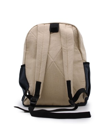 Grand sac à dos en chanvre – Motif Arbre de Bodhi