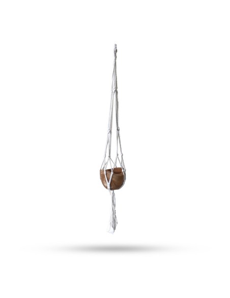 Support macramé classique - Naturel (taille moyenne)