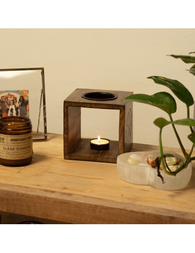 Grand Brûle-parfum en bois – Déesse lunaire