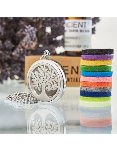 Collier diffuseur aromathérapie – Arbre de Vie