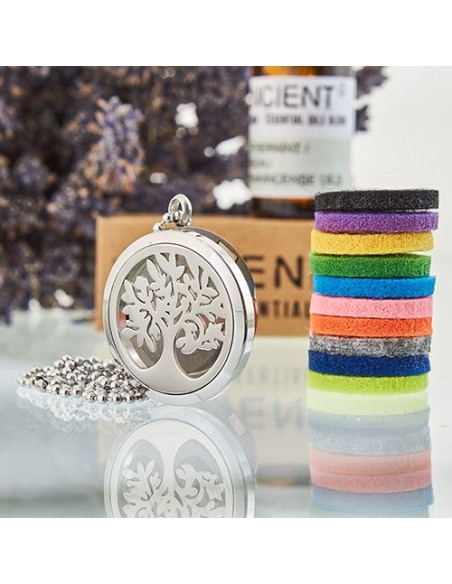 Collier diffuseur aromathérapie – Arbre de Vie