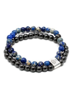 Bracelet magnétique en sodalite – Clarté mentale
