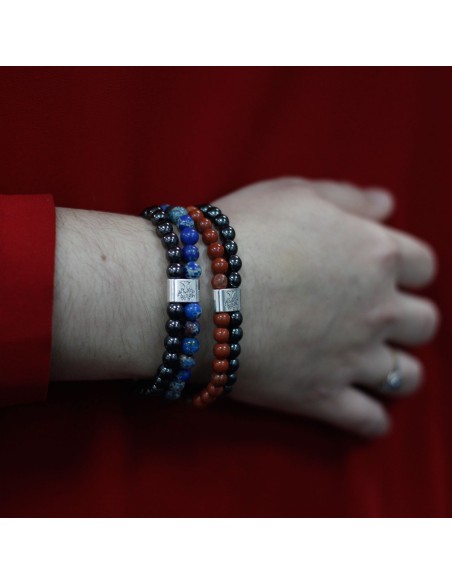 Bracelet magnétique en sodalite – Clarté mentale