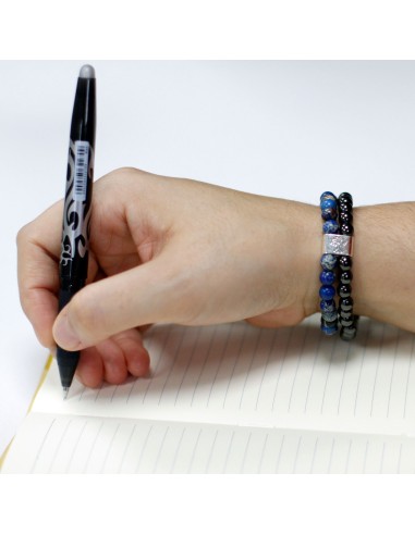 Bracelet magnétique en sodalite – Clarté mentale