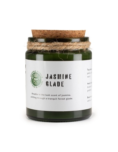 Bougie soja Woodwick Greenman – Clair de jasmin