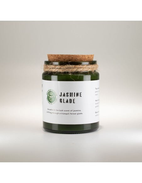 Bougie soja Woodwick Greenman – Clair de jasmin