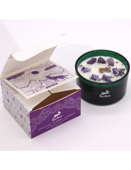 Bougie cristal Hop Hare – Fleur magique lune