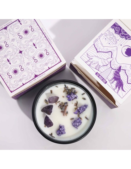 Bougie cristal Hop Hare – Fleur magique lune