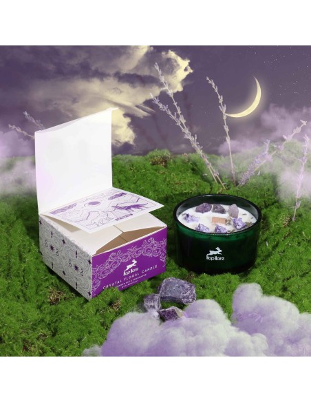 Bougie cristal Hop Hare – Fleur magique lune