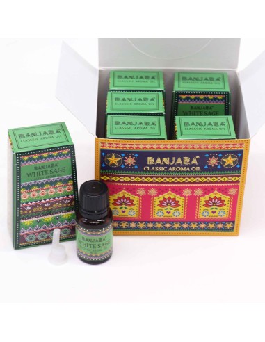 Huile de parfum d’Inde Banjara – Sauge blanche