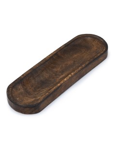 Grand plateau porte?encens – Bois de manguier classique