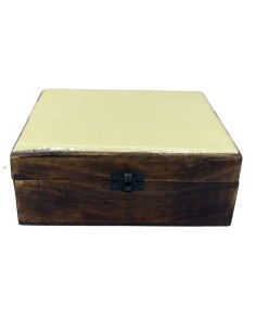 Grande boîte émaillée en céramique - 20×15×7,5 cm - Béton