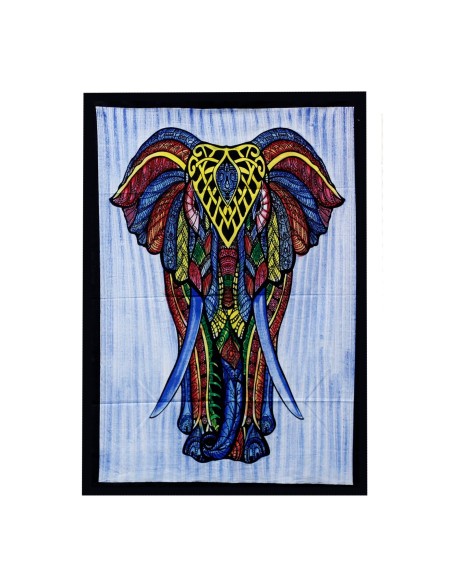 Tapisserie peinte à la main - Éléphant 78×112 cm
