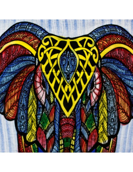 Tapisserie peinte à la main - Éléphant 78×112 cm