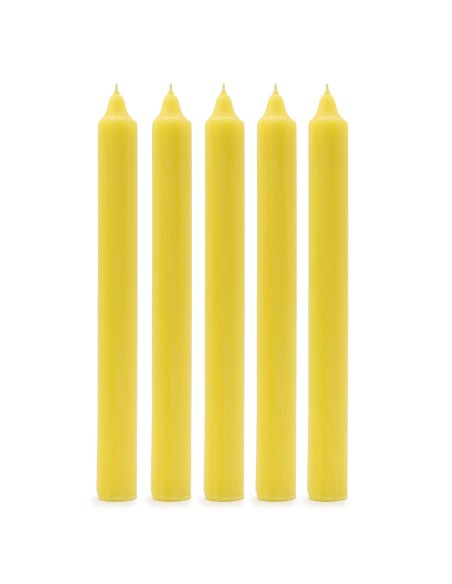 Lot de bougies de table – Citron rustique (21 pièces)