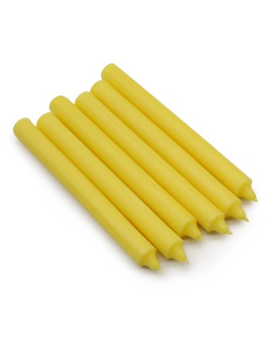 Lot de bougies de table – Citron rustique (21 pièces)
