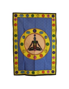 Tapisserie murale coton - Chakra vibrant 70×110 cm