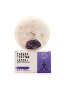 Bougie cristal chakra – Troisième œil