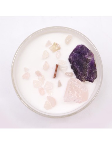 Bougie cristal chakra – Troisième œil