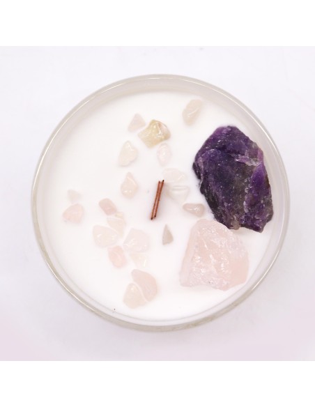 Bougie cristal chakra – Troisième œil
