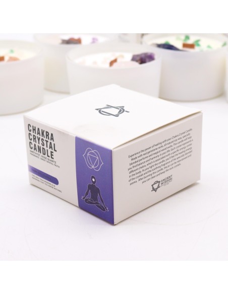 Bougie cristal chakra – Troisième œil