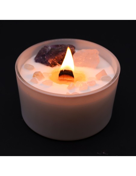Bougie cristal chakra – Troisième œil