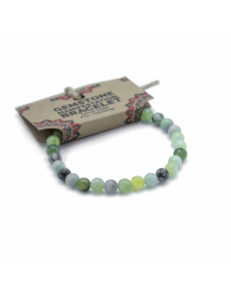Bracelet de manifestation en jade olive – Guérison