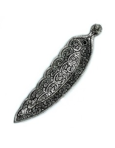 Porte-encens Bouddha long – Aluminium poli brillant