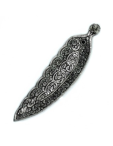 Porte-encens Bouddha long – Aluminium poli brillant