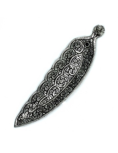 Porte-encens Bouddha long – Aluminium poli brillant