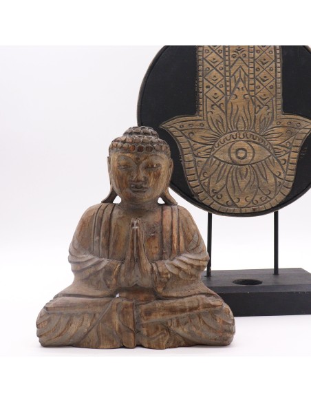 Set Buda Feng Shui - Hamsa - Gris 29×45 cm