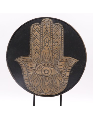 Set Buda Feng Shui - Hamsa - Gris 29×45 cm