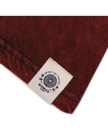 T?shirt Nomad Sari – Mandala grenat (taille S)