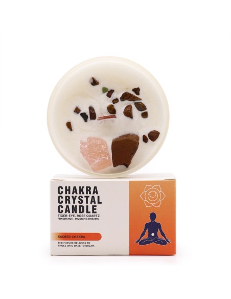 Bougie cristal chakra – Sacré