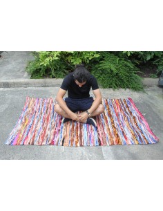 Grand tapis de chiffons - 105×185 cm