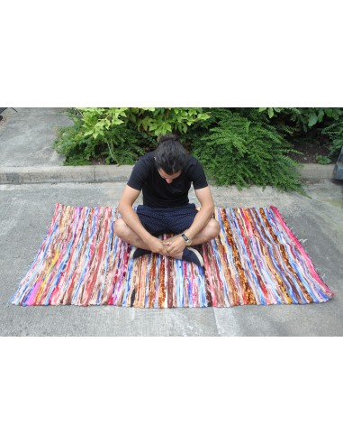 Grand tapis de chiffons - 105×185 cm