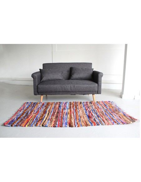 Grand tapis de chiffons - 105×185 cm