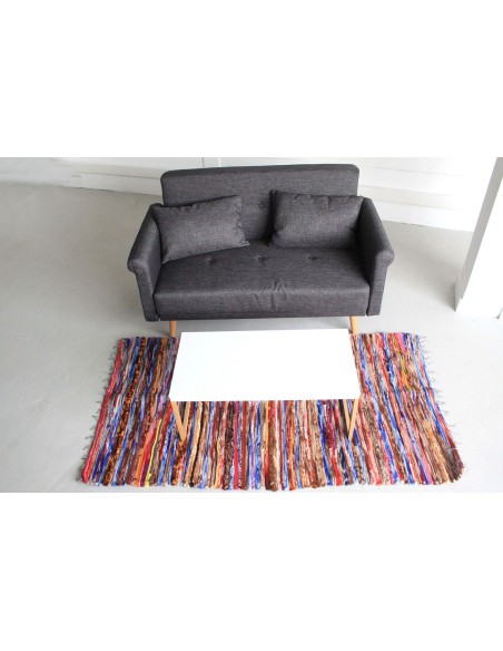 Grand tapis de chiffons - 105×185 cm