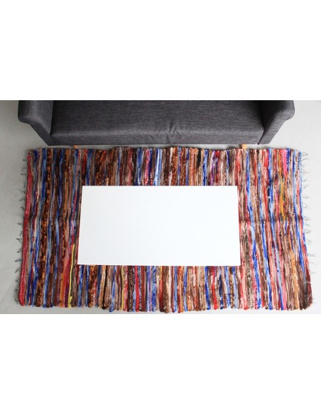 Grand tapis de chiffons - 105×185 cm