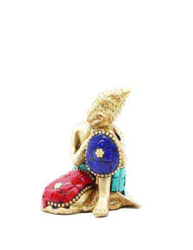 Statue Buda en laiton - Grande tête 11,5 cm