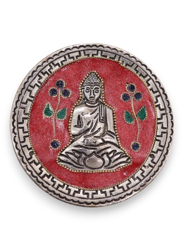 Porte?encens Bouddha décoratif – Rouge