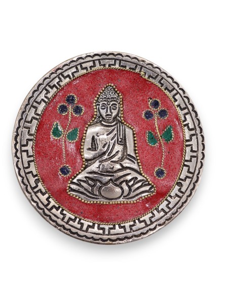 Porte?encens Bouddha décoratif – Rouge