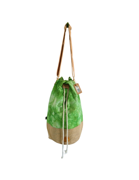 Sac à dos 100?% naturel – Vert lavé, Arbre de Vie