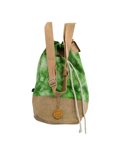 Sac à dos 100?% naturel – Vert lavé, Arbre de Vie