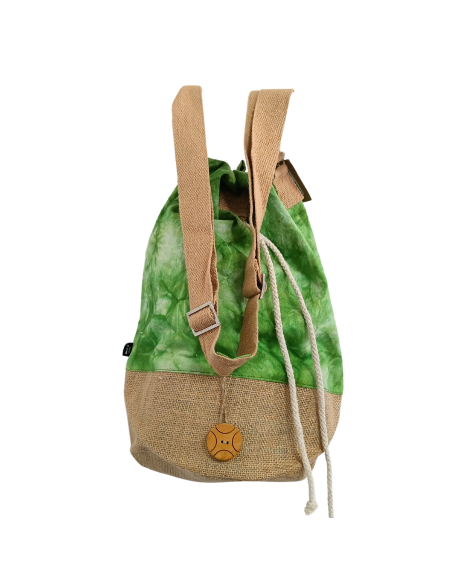 Sac à dos 100?% naturel – Vert lavé, Arbre de Vie