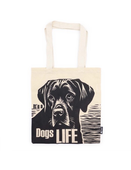 Sac cabas iconique en coton – «?Vie de chien?»
